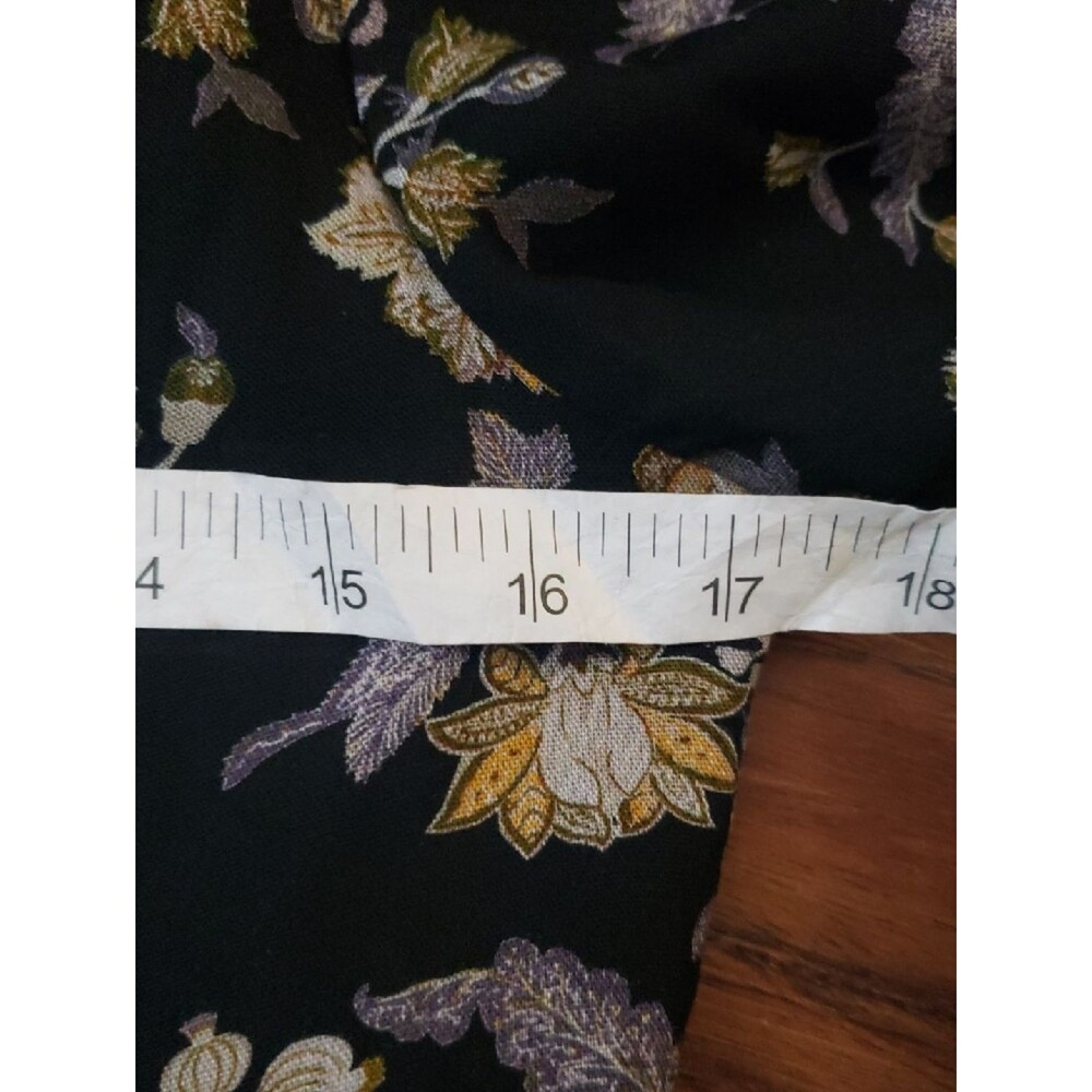 Tuckernuck Hyacinth House Black Sophia Floral Long Sleeve Mini Dress Size Small - Picture 5 of 7